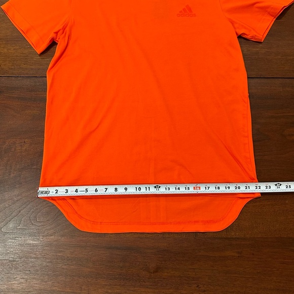 Adidas Men's Original SPORT TEE Long Back Sz Large Orange - Picture 7 of 16